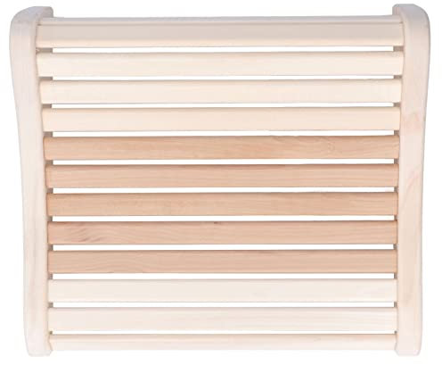 Oreiller de Sauna Soulageant la Douleur, Pratique, Relaxant, Confortable, Design Ergonomique, Traversin Arrière en Bois