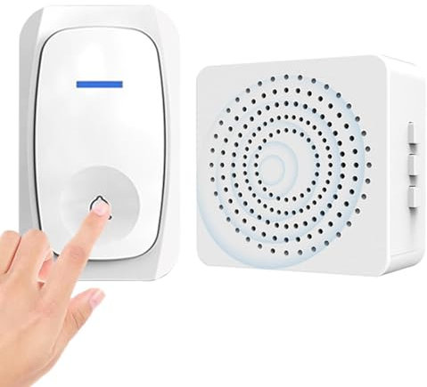Setauoo Campanello remoto, campanello per porta wireless - Campanello senza fili | Installazione semplice 38 carillon Campanello per porta Suoneria wireless per appartamenti domestici Case di cura