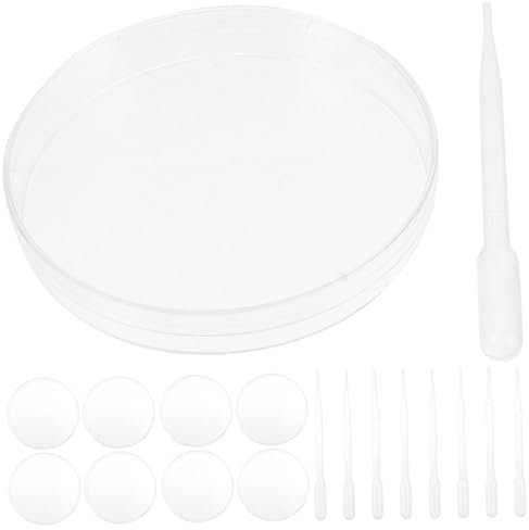 Mobestech Lot De 10 Petites Boîtes De Petri Avec Couvercles Boîtes De Culture En Plastique Outils De Laboratoire Pour Projets Scientifiques