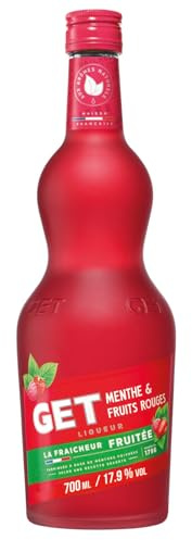 GET Menthe & Fruits Rouges, 17,9% vol., 70 cl / 700 ml, Liqueur à la fraîcheur fruitée et gourmande, idéale en apéritif ou digestif