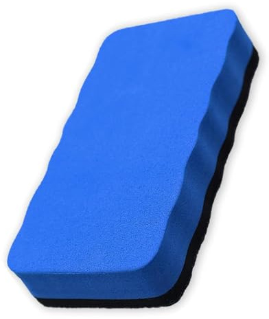 1 Stück Whiteboardwischer mit Magnet, Magnetischer Whiteboard Schwamm mit Dickem Filzpad, Ideal für Memoboard, Magnettafel, Schreibtafel und Tafelwischer (Blau)