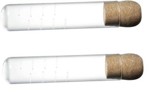 UTHCLO 2piezas Infusores De Té De Vidrio Reutilizables Con Tapa De Corcho Filtro Transparente Para Tazas y Teteras Para Del Té