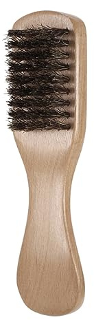 SAFIGLE Bartbürste mit Holzgriff Klein aus Langlebigem Material für Männer Bartpflege Zubehör Bartreinigungsbürste für Präzise Bartpflege und Geschenk
