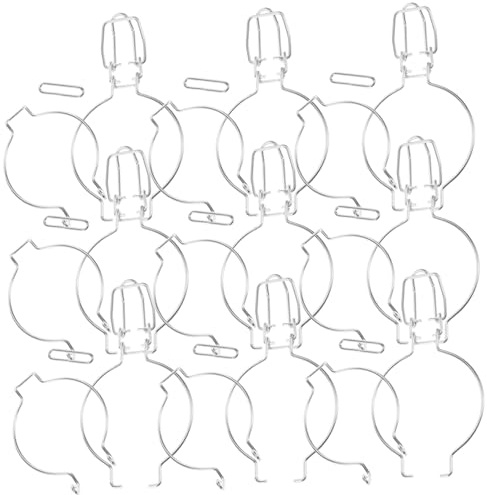 Didiseaon 10pièces Lot de Boucles De Verrouillage Métallique pour Bocaux Verre Scellées Et Hermétiques Compatibles Plupart des Canettes