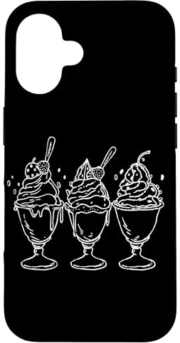 Hülle für iPhone 16 Eisbecher Comic Eismann Beruf