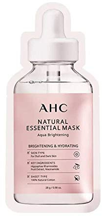 AHC Natural Essemtial Mask Aqua Brightening & Hydrating 3 x 28 g
