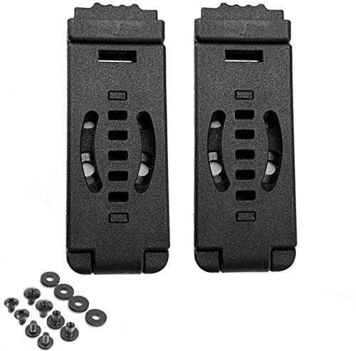 2er-Pack Gürtelclip-Outdoor-Schlaufen mit Befestigungsmaterial für Holster, Magazintaschen, Scheidenwerkzeuge