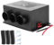 BOROCO 12V 600W Calentador de automóvil 3 orificios Calentador de calefacción de invierno portátil Descongelador de parabrisas Eliminación de niebla, Calentador UTV 12 voltios Montaje Auto Interior Ac