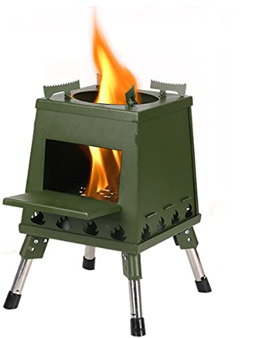 Camping Holzofen, Campingkocher Holzofen, Tragbare Zeltofen, Faltbarer Tent Stove Mit Aufbewahrungstasche, Leicht Haus Herd Kaminofen Holzofen Für Outdoor Camping Picknick,Small