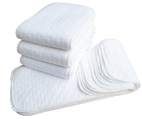 20pcs / Ensemble Couches De Bébé Réutilisables À Couches En Tissu Poubelle 3 Couches Insert 100% Coton Lavable Bébé Soins Réutilisables Pour Une Couche Écologique Réutilisable