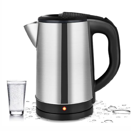 NANZU Bouilloire électrique DEZIN améliorée, bouilloire à thé en acier inoxydable 2L sans BPA, chauffe-eau à ébullition rapide avec arrêt automatique et technologie de protection à sec pour le café