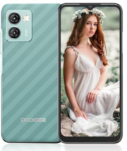 DOOGEE N50 Pro Moblie Phones 2024, 20GB RAM+256GB ROM/TF 1TB Smartphone Android 13, 50MP AI Camera,6.52'' HD+Waterdrop, 4200mAh/18W, Widevine L1 Cheap Smartphone, OTG/GPS/Face ID