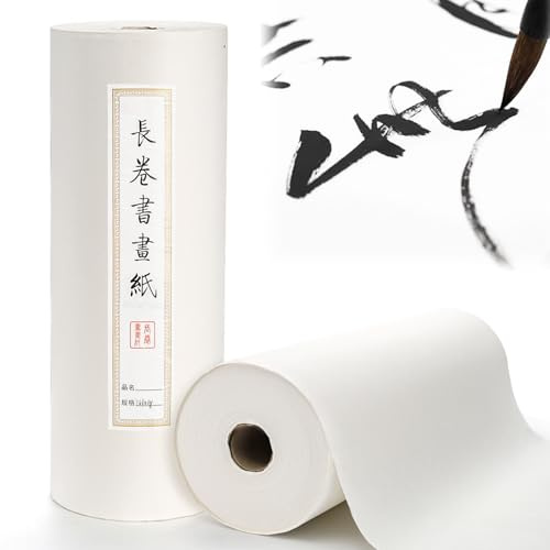 Eorbow Xuan-Papier, 35 cm x 100 m, dickes Reispapier für chinesische Kalligraphie, japanisches Pinselmalen und Zeichnen, 4592 m²