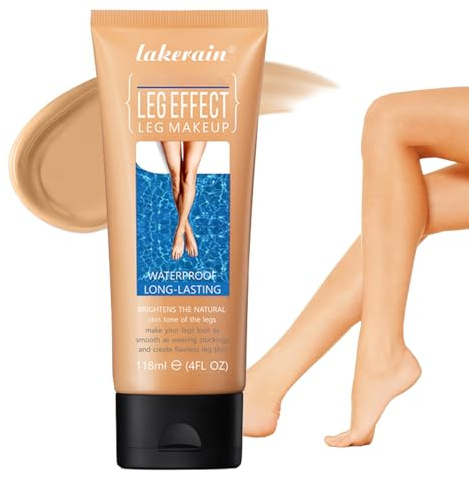 Bein Make Up Wasserfest 118ml, Body Coverage Perfector Körper Concealer, Tattoo Abdeckung Langanhaltend CC Cream Waterproof All Over Complexion Foundation Abdeckcreme (Mittel Glow, 118ml)