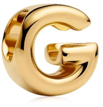 YUMINN Gold Buchstabe G Charms für Armbänder 925 Sterling Silber Schmuck Geschenke für Damen