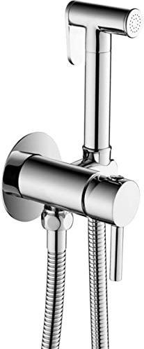 Pulvérisateur de Bidet pour Toilettes, Robinet Mural pour Bidet Eau Chaude et Froide, kit de pulvérisation de Couches lavables à Main, Gris