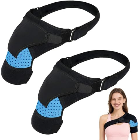 Pluvyze 2 Pcs Schulterbandage Herren Schulterstütze Schulterbandage Für Frauen Shoulder Brace Schulter Bandagen Herren Damen Schulter Bandage Bietet Schulterunterstützung Und Stabilität