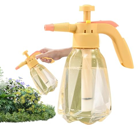 Pulverizador de Bomba de Mano, Pulverizador de Bomba de jardín Manual, de Agua a presión de 1,5 l | a presión de Mano, pulverizador de con Boquilla Ajustable para Pulver