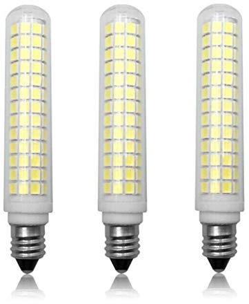 K JINGKELAI E11 LED Bulbs Dimmable 13W(Equivalent to 120w Halogen Bulbs Replacement) 110V Cool White 6000K LED Corn Light Bulbs JD T4 E11 Mini Candelabra Base,Dimmable,134 LED 2835 SMD,3 Pack