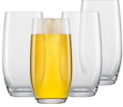 SCHOTT ZWIESEL Vasos de cerveza For You (set de 4), vasos de forma clásica para beber cerveza, vasos de cristal Tritan aptos para lavavajillas, fabricados en Alemania (art. nº. 121873)