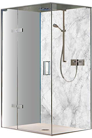 Original FLYERANDPRINT - SHOWER-PLATE, Alu-Dipond, OHNE FUGEN, Fliesenersatz, Duschrückwand, Wunschmaß, Dusche, Bad, Wandverkleidung, Wandverkleidung, DH-17-92 (Einzelplatte, 100 x 200 cm)