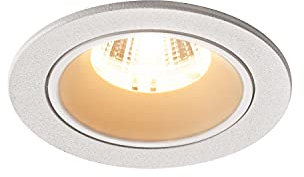 SLV Deckeneinbauleuchte NUMINOS® DL S / LED Spot, Fluter, Deckenstrahler, Deckenleuchte, Einbau-Leuchte, Innen-Beleuchtung / IP20/IP44 2700K 8.6W 720lm weiß 40Grad