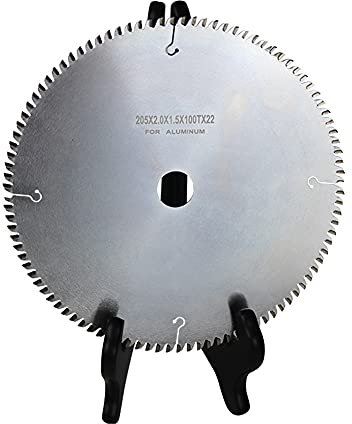 Kreissägeblatt Sägeblätter aus legiertem Stahl Multi-Material TCT-Klinge 205mm x 2.0mm x 1.5mm x 100T x 22mm Spezialisiertes Kreissägeblatt für Schnitte Holz Metall und Kunststoff