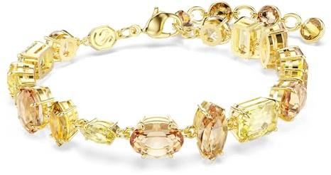Swarovski Gema Mjukt armband, Silverfärgad, Blank guld