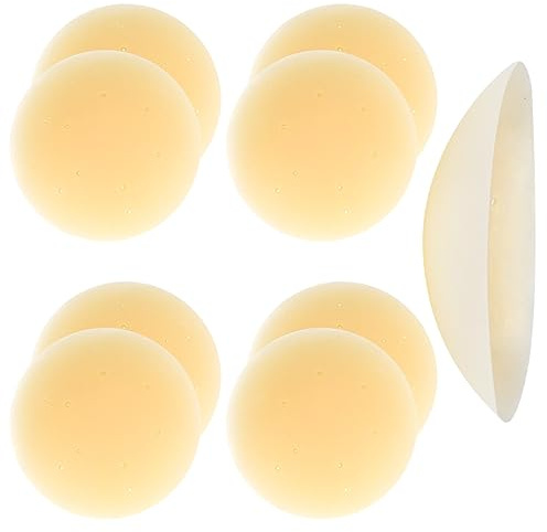 YIDOUJIN 4 Paia Cuscinetti per Capezzoli, Donne Riutilizzabile Copricapezzoli Autoadesivi Invisibile Silicone Reggiseno, Comode e Traspiran