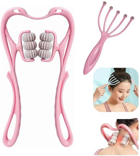 Masseurs de cou, rouleau de massage manuel pour le cou, point de pression, massage cervicaux, relaxant les épaules, soulagement des douleurs