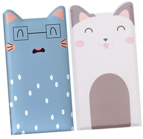 Abaodam 2stücke Selbstklebende Katzen Wandsticker Für Kinderzimmer Cartoonartige Wanddekor-aufkleber Kreative Wandgestaltung Für Junge Mädchen Lebendige Raumdekoration