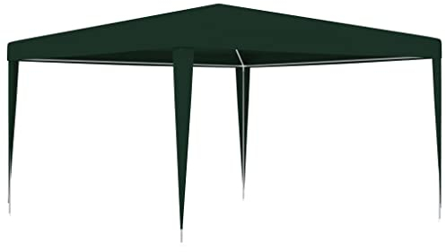 HOMIUSE Partyzelt Faltpavillon Pavillion Grillpavillon Verkaufsstand Gartenpavillon Gartenlaube Party Zelt Groß Bierzelt Faltzelt Pavillion Faltbar Grill Pavillions Blau 4x4 m
