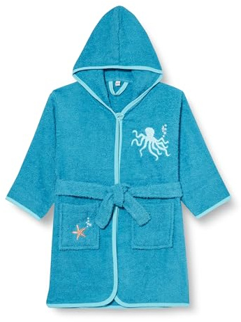 Playshoes Unisex barn barn frotté badrock morgonrock, havsdjur, 98-104