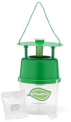 PlantPro Refillable Box Tree Moth Trap with 4 Pheromone Lures – Effective Protection for Buxus Plants & Gardens
