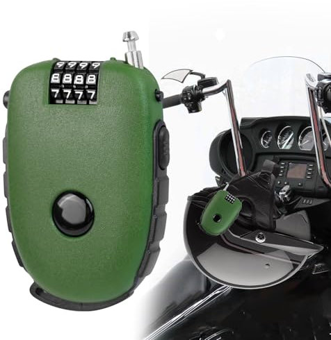 Zahlenschloss 4 Stellig, Vorhängeschloss Klein für Koffer und Fahrrad, Gepäckschloss Tragbar, Zahlenschloss Mini, Kofferschloss mit Einziehbarem Draht, Kofferschloss Zahlenschloss Grün, 1 Stück