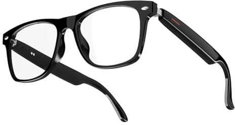 Dranng Haut-parleurs de lunettes intelligentes, lunettes intelligentes sans fil - Avec lunettes audio sans fil haut-parleur | Répondre et mettre fin aux appels lunettes Audio pour téléphone