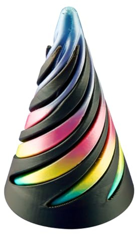 3D Printed Spiral Cone Fidget Toy Mini Desk Stress Relief Decoration