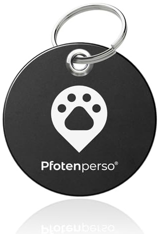 Katzen Haustiermarke mit NFC-Chip & QR-Code - Mini Adressanhänger auch für kleine Hunde & Katzen - Personalisiert mit Online-Haustier-Profil - Namensschild für Halsband