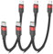 USB C auf Lightning Kabel Kurz, [MFi Zertifiziert] 3 Stück Geflochten USBC Lightning Ladekabel 20cm, 0.2m Typ C iPhone Kabel Kurz Schnellladen für iPhone 14 13 12 11 Pro Max Plus Mini XR XS SE