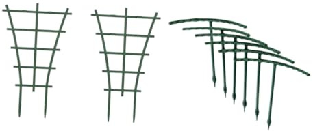 TOYANDONA Tralicci di Sostegno per Piante 8 Pezzi Paletti per Piante Rampicanti, Supporto Verticale per Viti e Fiori, per Aiuole e Vasi, Installazione Rapida e Crescita Sana