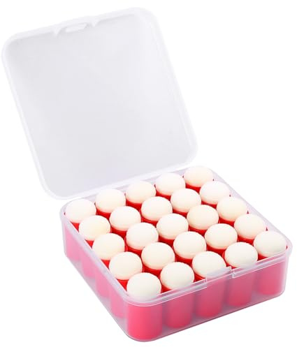 HAUSTGO 25 Pieces Sponge Daubers W/Storage Case - Great for Applying Ink, Chalk, Paint, and More to Your Projects - Fits Over The Finger and Makes Blending Accuracy Easier