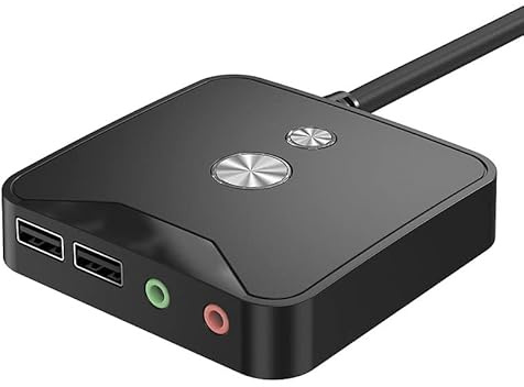 Interrupteur d'alimentation pour ordinateur de bureau, bloc d'alimentation hôte PC externe, interrupteur marche/arrêt avec double port audio USB, interrupteur de type à insérer