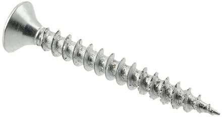 GTV Ironfast Chipboard Screws 3 x 30 mm Countersunk Head with PZ1 Drive Fully Threaded Energy-Saving Cutting Notch Galvanised Steel with S2 Bit Pack of 500