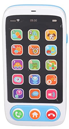 Juguetes de teléfono móvil para bebés, teléfonos de Juego de simulación para niños pequeños, Juguete multifunción Inteligente de educación temprana con 5 Modos, música y Luces
