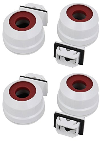 sourcing map 4pc AC 500V 2A G5-F288G T5 G5 Douille lampe Base Blanc cache