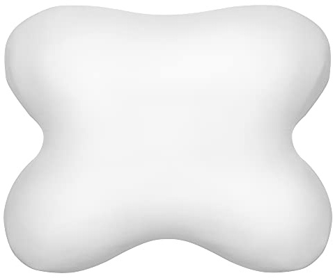Edda Lux® Bezug passend für Tempur OMBRACIO Kissen, 60x50 cm, in Weiss | Jersey Kissenbezug für Schmetterlingskissen aus 100% Baumwolle mit Reißverschluss für Kopfkissen in 60/56 x 50/48 cm