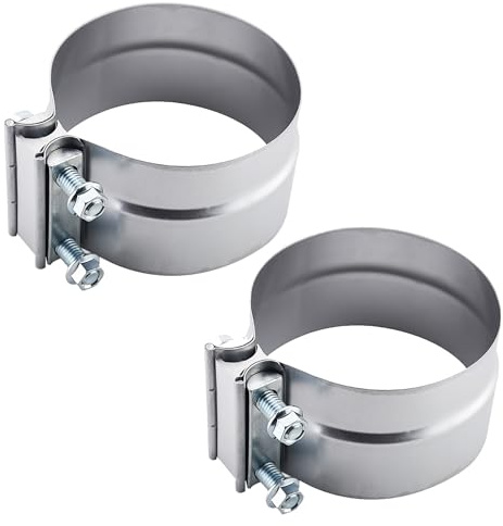 ROADFORMER 5 Lap Joint Exhaust Band Clamp Preformed Aluminized Steel (2 Pack)