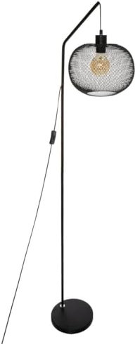 Atmosphera - Lámpara de pie de arco «Emie» negro - metal H158 cm