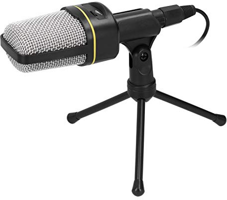Zunate USB Microphone, Professional Studio PC Mic with Desktop Tripod, 3.5mm Audio Condenser Recording Desktop Microphone for Gaming/Streaming/Podcast/Chatting/Skype(black)