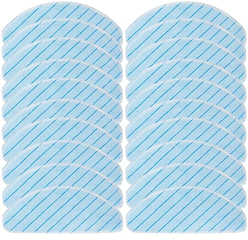 Chuancheng Waschbares Reinigungstuch für Ecovacs Deebot T9 T9+ T9 AIVI | T9 PRO T9 MAX T8 T8+ T8 Max T8 AIVI N8 N8+ N8 Pro N8 Pro+, 20 Stück Wischtücher Zubehör